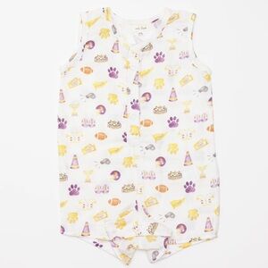 LSU Tigers Organic Muslin Shortall